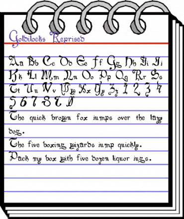 Goldilocks_Reprised Regular animated font preview Goldilocks_Reprised Regular animated font preview