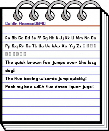 Goldin FinanceDEMO Regular animated font preview
