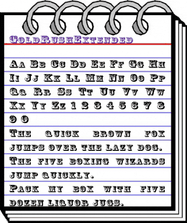 GoldRushExtended Regular animated font preview GoldRushExtended Regular animated font preview