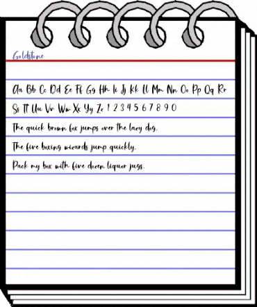 Goldstone Regular animated font preview Goldstone Regular animated font preview