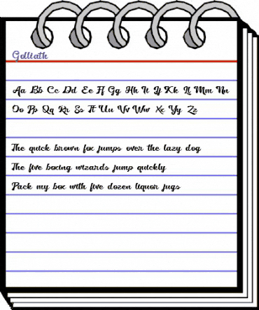 Golliath Regular animated font preview