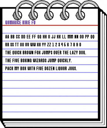 Kirie-Fu Regular animated font preview Kirie-Fu Regular animated font preview