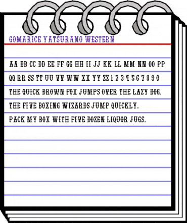 Yatsurano Western Regular animated font preview Yatsurano Western Regular animated font preview