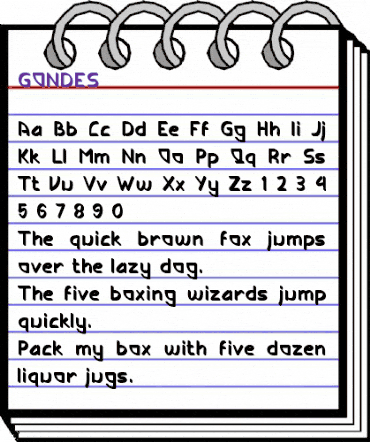 GONDES Regular animated font preview