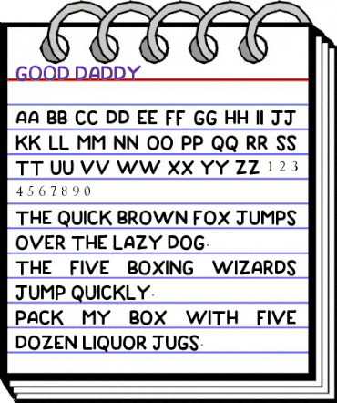 GOOD DADDY Regular animated font preview