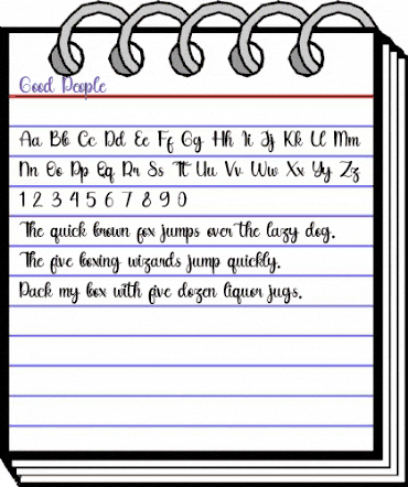 GOOD PEOPLE Regular animated font preview