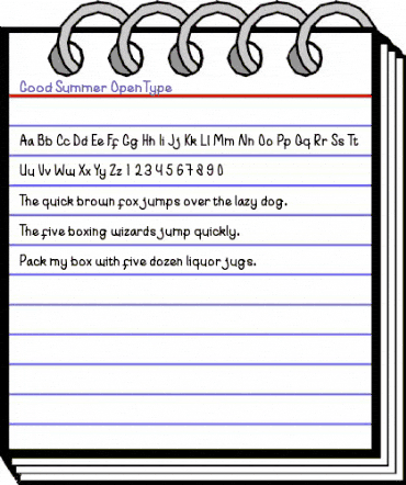 Good Summer Regular animated font preview