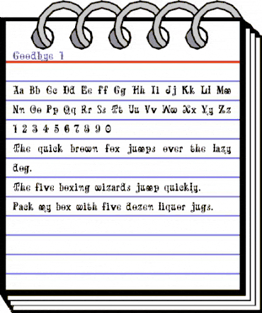 Goodbye 1 Regular animated font preview Goodbye 1 Regular animated font preview