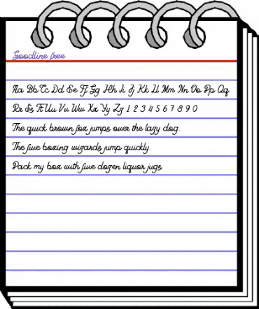 Goodline Free animated font preview
