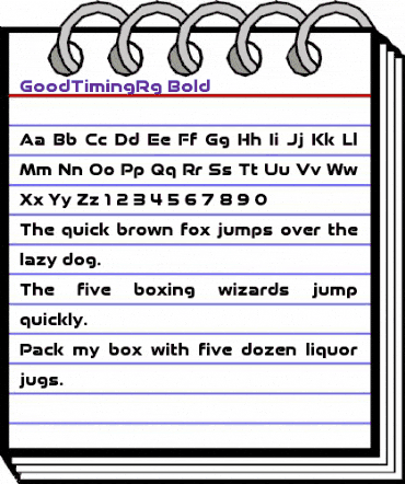 Good Timing Bold animated font preview