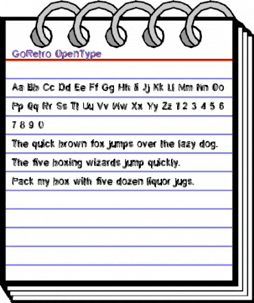 Go Retro Regular animated font preview Go Retro Regular animated font preview