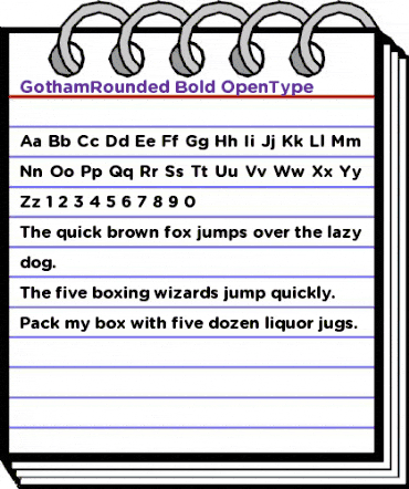 Gotham Rounded Bold animated font preview Gotham Rounded Bold animated font preview