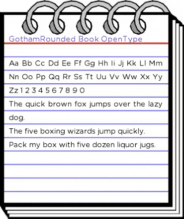Gotham Rounded Book animated font preview
