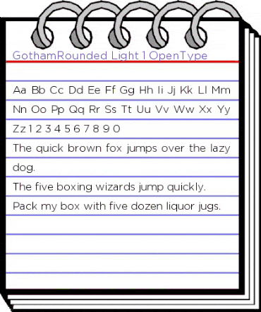 Gotham Rounded Light animated font preview Gotham Rounded Light animated font preview