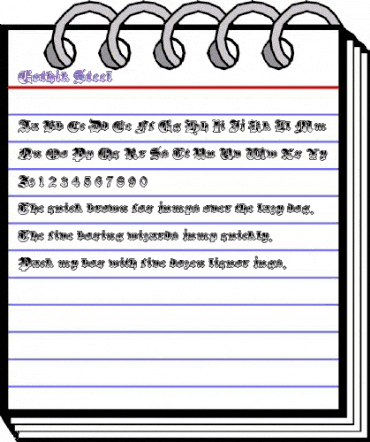 Gothik Steel Regular animated font preview Gothik Steel Regular animated font preview