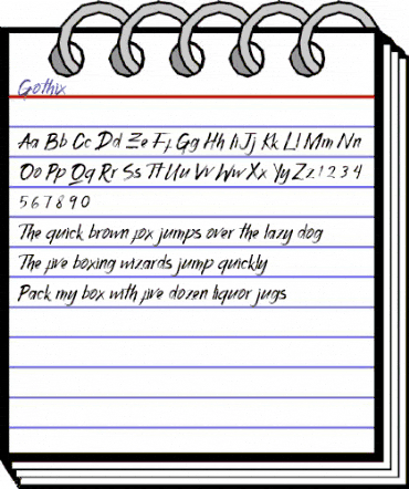 Gothix Regular animated font preview Gothix Regular animated font preview