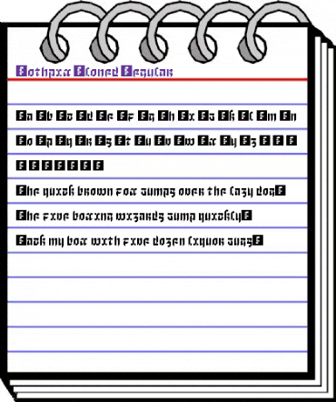 Gothpix Cloned Regular animated font preview Gothpix Cloned Regular animated font preview