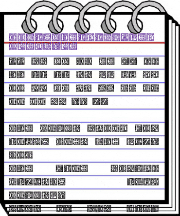 Gotische Initialen Regular animated font preview