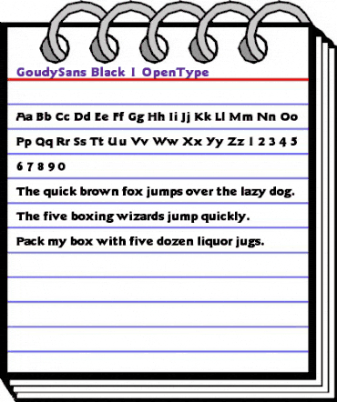 ITC Goudy Sans Black animated font preview ITC Goudy Sans Black animated font preview