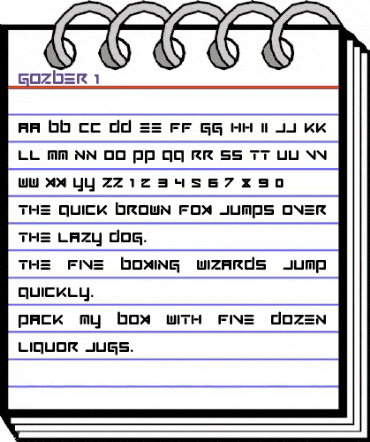 GOZBER GOZBER animated font preview
