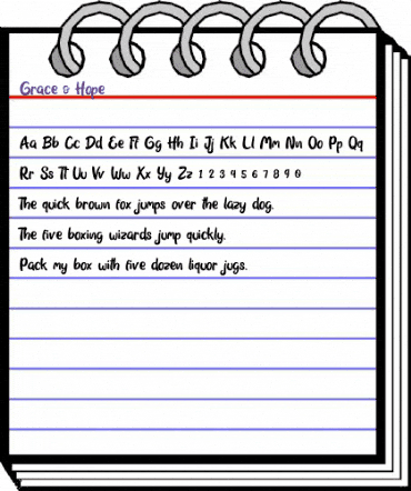 Grace & Hope Regular animated font preview