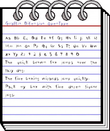 Graffio Difensivo animated font preview Graffio Difensivo animated font preview