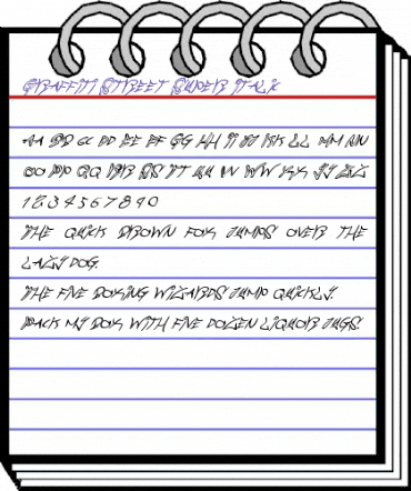 Graffiti Street Super-Italic Italic animated font preview