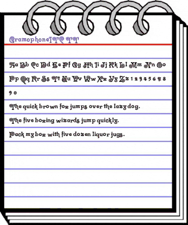 GramophoneITC TT Regular animated font preview GramophoneITC TT Regular animated font preview