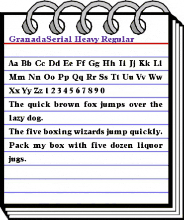 GranadaSerial-Heavy Regular animated font preview