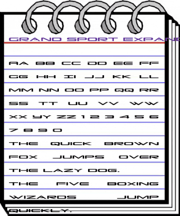 Grand Sport Expanded Expanded animated font preview