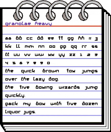 Granolae Heavy animated font preview Granolae Heavy animated font preview