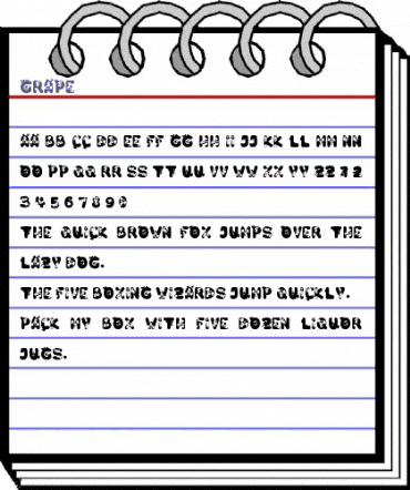 Grape Regular animated font preview