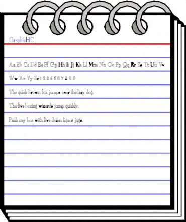 GraphicHC Regular animated font preview