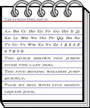 Graphis-Oblique Heavy animated font preview