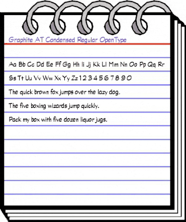 Graphite AT Condensed Regular Regular animated font preview Graphite AT Condensed Regular Regular animated font preview