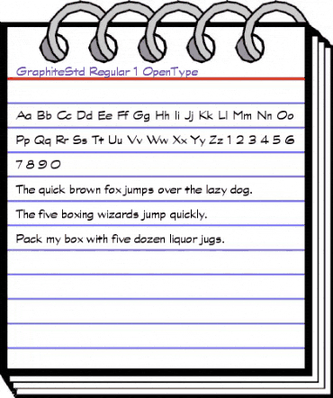 Graphite Std Regular animated font preview