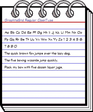 Graphite Std Regular animated font preview