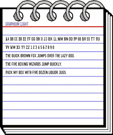 Graphium Light animated font preview