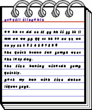 gravill illegable animated font preview gravill illegable animated font preview