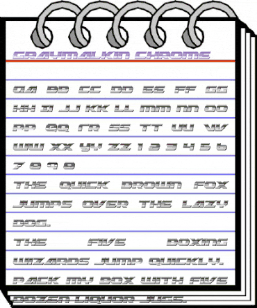 Graymalkin Chrome Regular animated font preview