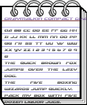 Graymalkin Compact Gradient Regular animated font preview Graymalkin Compact Gradient Regular animated font preview