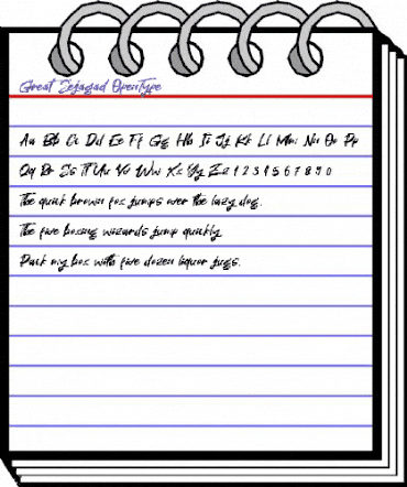 Great Sejagad Regular animated font preview