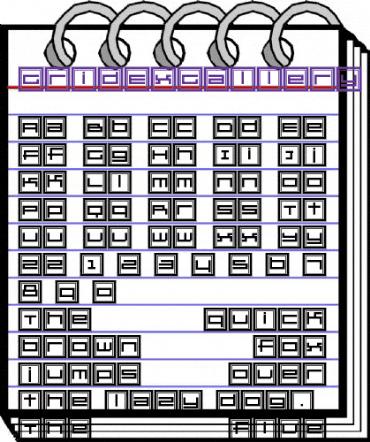 GridExGallery Regular animated font preview