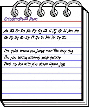 GrindAndDeath_Demo Regular animated font preview GrindAndDeath_Demo Regular animated font preview