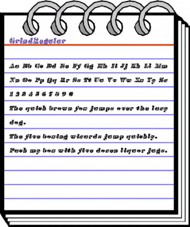 GrindRegular Regular animated font preview GrindRegular Regular animated font preview