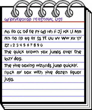 Griphite Drop PERSONAL USE Regular animated font preview Griphite Drop PERSONAL USE Regular animated font preview