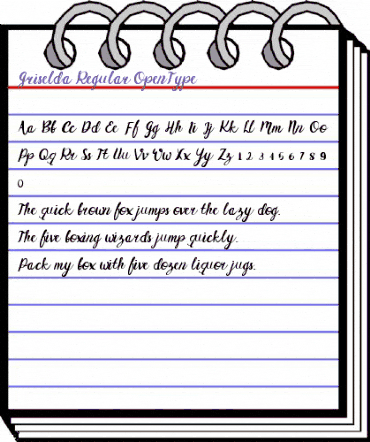 Griselda Regular animated font preview