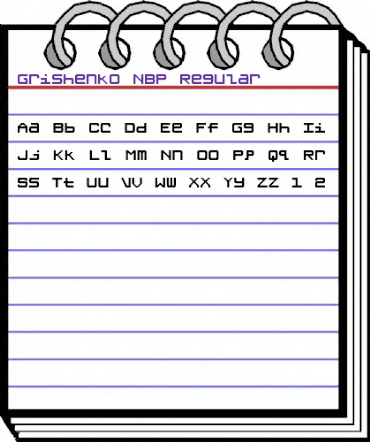 Grishenko NBP Regular animated font preview