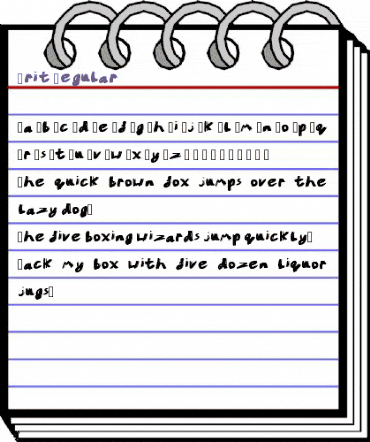 Grit Regular animated font preview