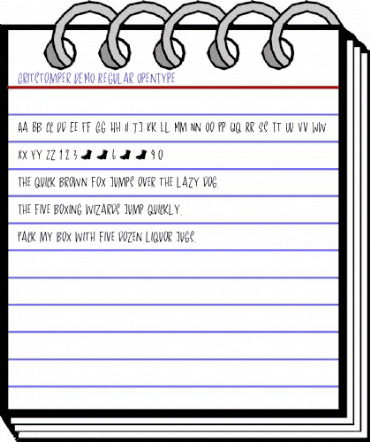 Gritstomper DEMO Regular animated font preview